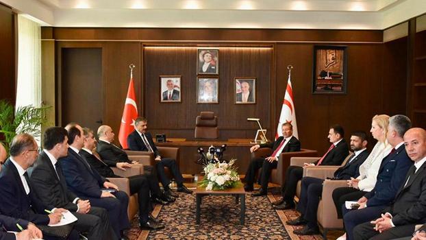 KKTC Başbakanı Üstel, Bakan Çiftçi’yi kabul etti