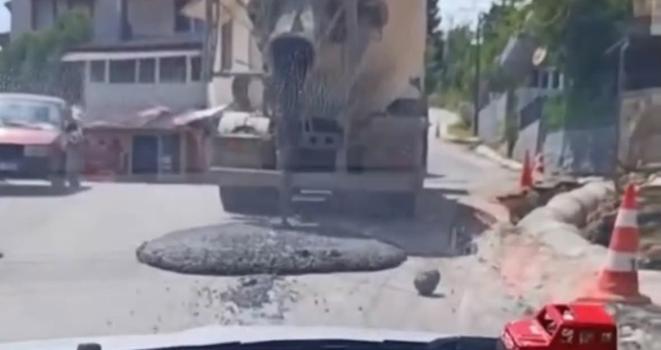 Yola beton döken mikserin sürücüsüne ceza