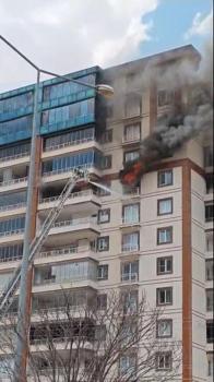 Mardin’de apartman dairesinde yangın