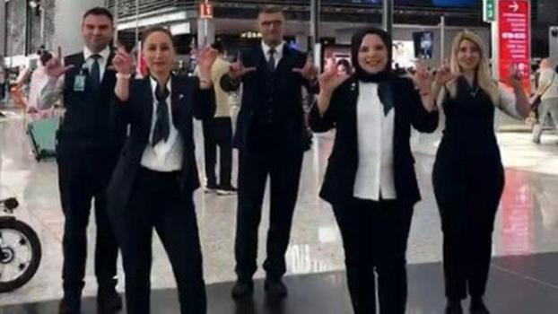 İstanbul Havalimanı çalışanlarından Milli Takım'a destek videosu