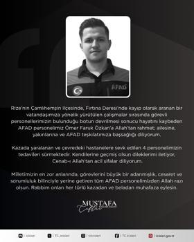 Kayıp gencin cansız bedenini dereden çıkaran AFAD ekibinin botu akıntıya kapıldı; 1 personel öldü, 3 personel kurtarıldı (3)