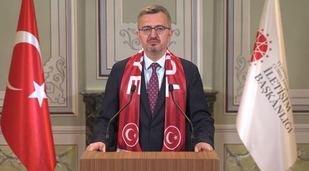 İletişim Başkanı Duran'dan, A Milli Futbol Takımı'na destek mesajı