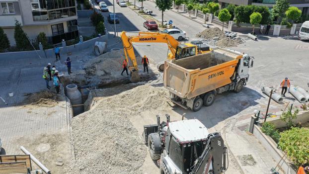 Söke'de kanalizasyon hattı yapımına başlandı