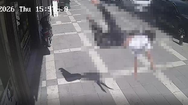 12 yaşındaki çocuk, güvercinlerle ilgilenirken 2'nci kattan düştü; o anlar kamerada