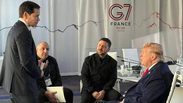 Zelenskiy, Trump ve Macron ile bir araya geldi