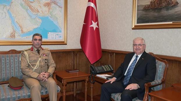 Bakan Güler, Irak'ın Ankara Askeri Ateşesi Tümgeneral Khalil ile görüştü