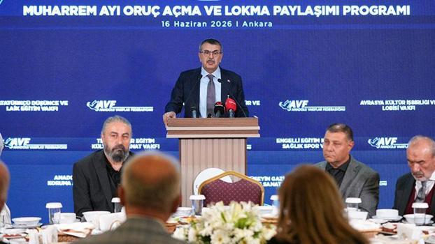 Bakan Tekin: Aynı lokmayı paylaşmak, aynı kaderi paylaşabilme iradesinin de göstergesidir