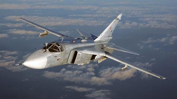 Ukrayna'da ‘Su-24M’ tipi bombardıman uçağı düştü