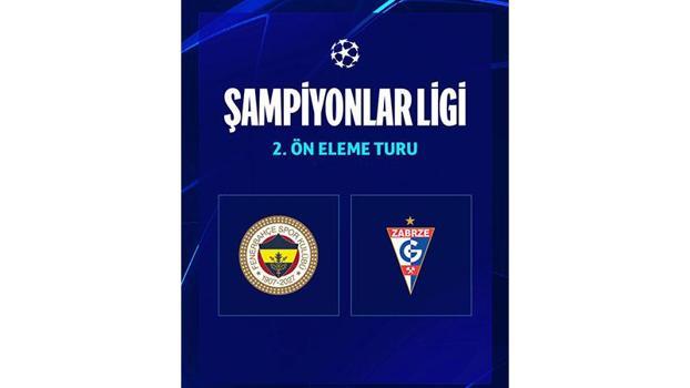 Fenerbahçe, Şampiyonlar Ligi ikinci ön eleme turunda Polonya'dan Gornik Zabrze ile eşleşti