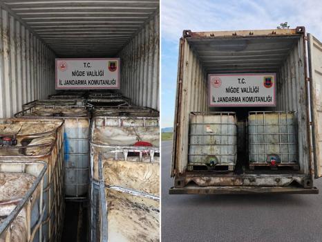 Kamyonda kaçak akaryakıt ele geçirildi