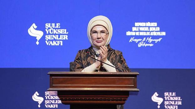 Emine Erdoğan'dan 'Deprem Bölgesi Şule Yüksel Şenler Eğitim ve Meslek Atölyeleri' programına ilişkin paylaşım
