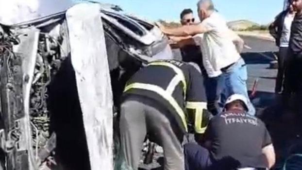 Şanlıurfa’da otomobil takla attı; 2 ölü, 2 yaralı