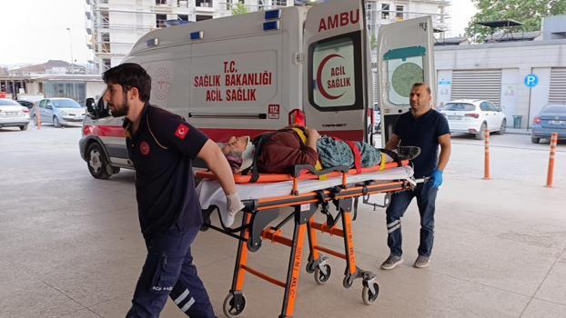 İnegöl'de kiraz ağacından düşen kadın yaralandı