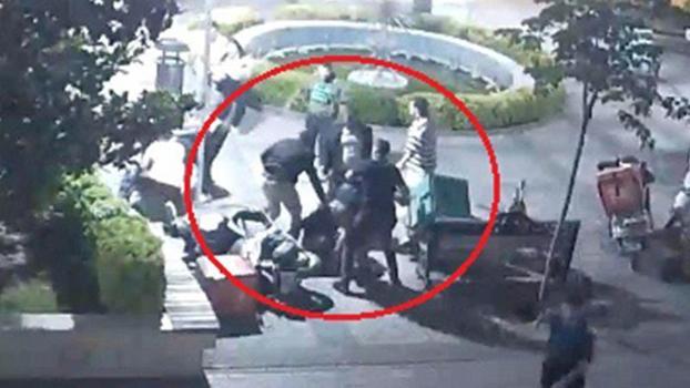 Bursa'da işverenler ile motokuryelerin kavgası kamerada: 10 gözaltı