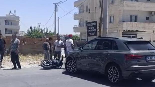 Nusaybin’de otomobil ile çarpışan motosikletin sürücüsü yaralandı