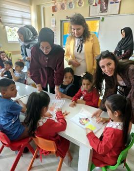 Anaokulu öğrencilerinin çizdikleri kukla resimlerini gerçeğe dönüştürdüler