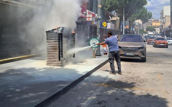 Elektrik panosu yandı