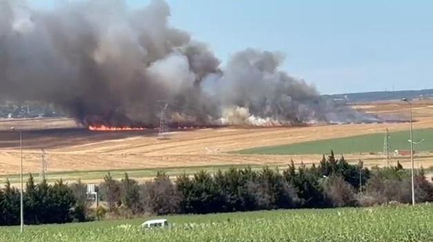 Silivri'de otluk alanda yangın -1