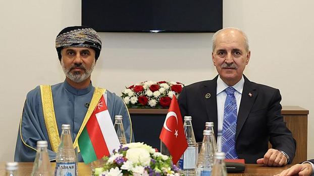 TBMM Başkanı Kurtulmuş, Umman Meclis Başkanı Al Maawali ile bir araya geldi