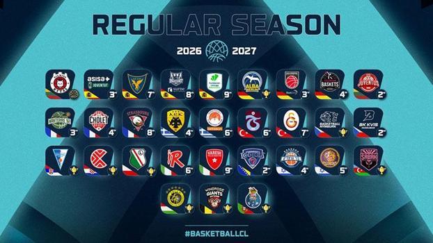 Basketbol Şampiyonlar Ligi'nin 11'inci sezonunda Galatasaray ve Trabzonspor yer alacak