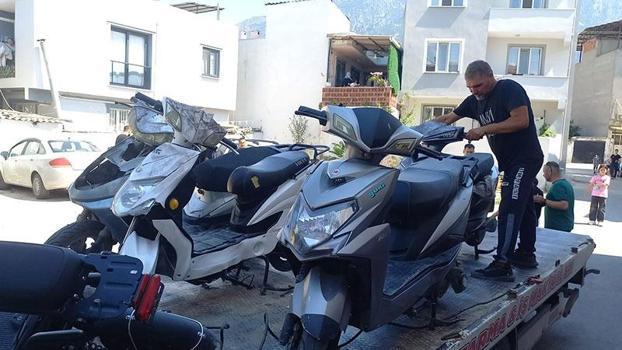 Manisa’da çalınan 6 motosiklet 90 güvenlik kamerası incelenerek bulundu: 3 gözaltı