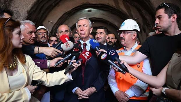 Mansur Yavaş, Mamak Metrosu'nda incelemelerde bulundu