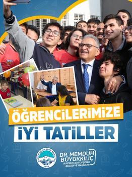 Başkan Büyükkılıç’tan karne günü mesajı