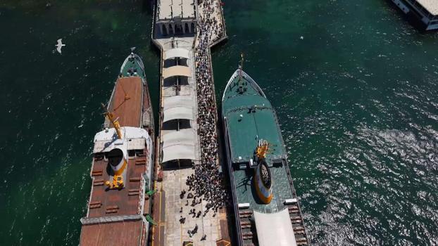 Havaların ısınmasıyla Büyükada’da hafta sonu yoğunluğu