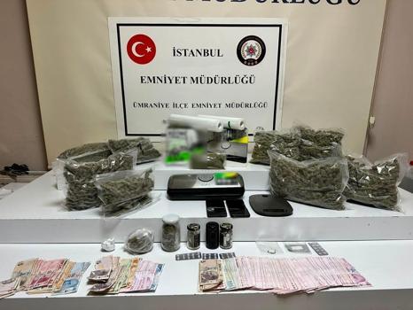 Ümraniye'de uyuşturucu operasyonunda yakalanan 4 şüpheli tutuklandı