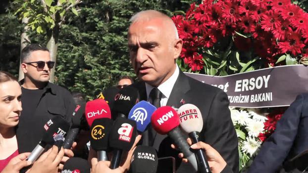 Bakan Ersoy: Kadir İnanır çok eşsiz bir değerdi çok önemli bir ustaydı / Dron görüntüleriyle
