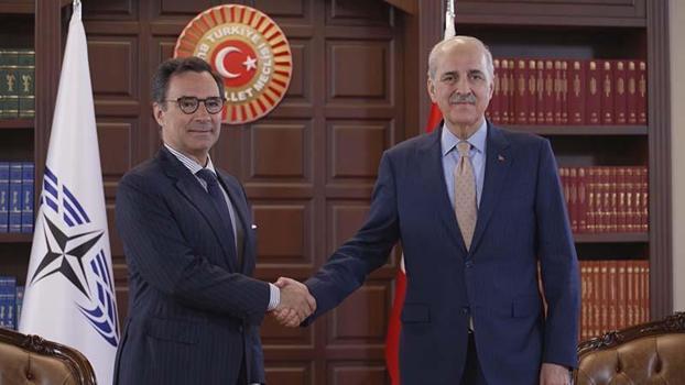 TBMM Başkanı Kurtulmuş, NATO PA Başkanı Perestrello ile görüştü