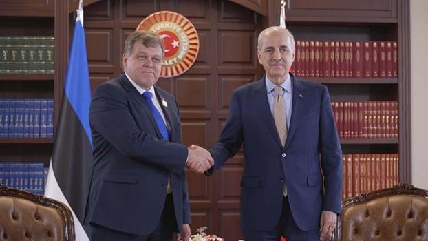 TBMM Başkanı Kurtulmuş, Estonya Parlamentosu Başkanı Hussar ile görüştü