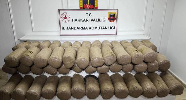 Hakkari'de 503 kilo esrar ele geçirildi