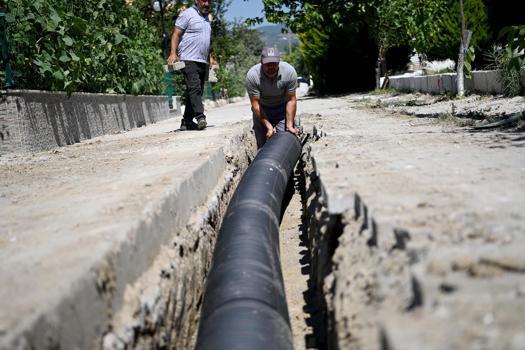 Kuşadası'nda altyapı hamlesi; Karova'ya 294 metrelik yağmur suyu hattı