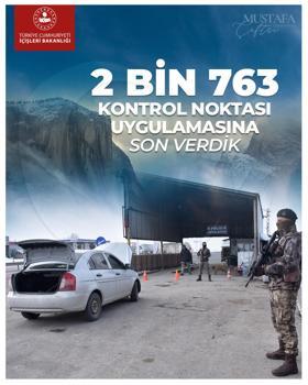 Bakan Çiftçi: 2 bin 763 kontrol ve arama noktası uygulamasına son verdik