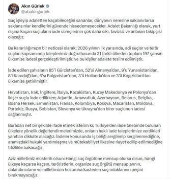 Yılın ilk yarısında 197 suçlunun Türkiye'ye iadesi sağlandı