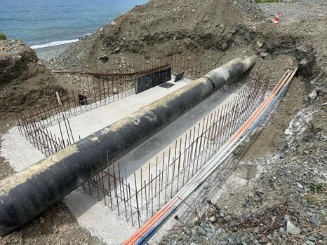 Akçay isale hattında çalışmalar son aşamaya geldi