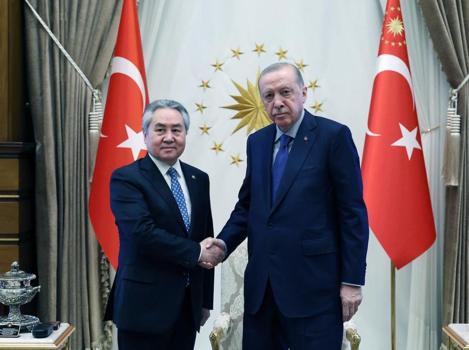 Cumhurbaşkanı Erdoğan, Kırgızistan Dışişleri Bakanı Kulubayev ile görüştü