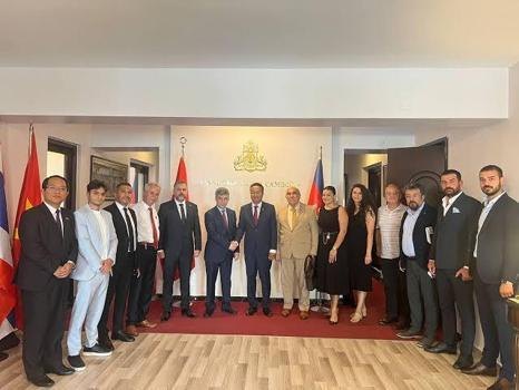SANKON Genel Başkanı Cevahiroğlu'ndan Kamboçya Büyükelçiliği'ne ziyaret