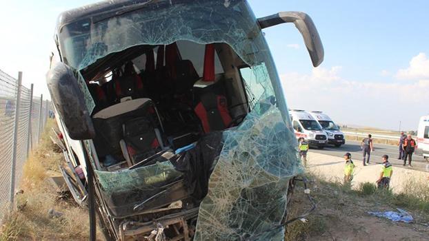 Aksaray’daki otobüs kazasında yaralılardan 1’i öldü, 9 kişinin tedavisi sürüyor