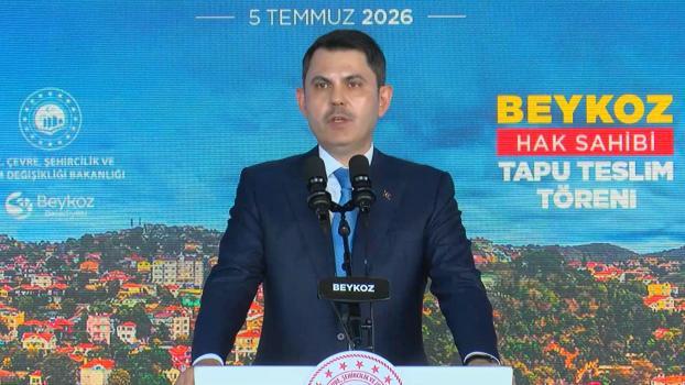 Bakan Kurum: Beykoz'da bin 71 hak sahibi kardeşimize tapularını teslim ediyoruz
