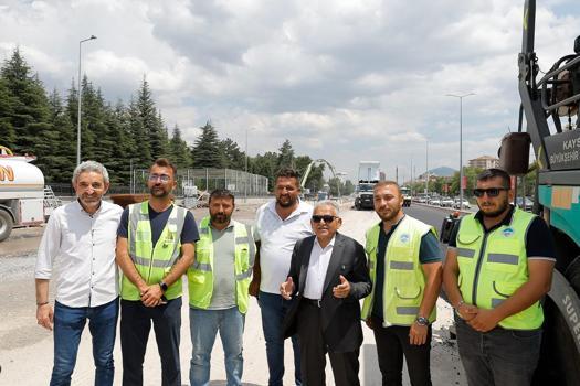 Başkan Büyükkılıç DSİ-Yeni Sanayi Katlı Kavşağı’nı inceledi