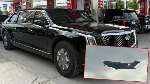 ABD Başkanı Trump'ın konvoyundaki araçlar Ankara'da görüntülendi