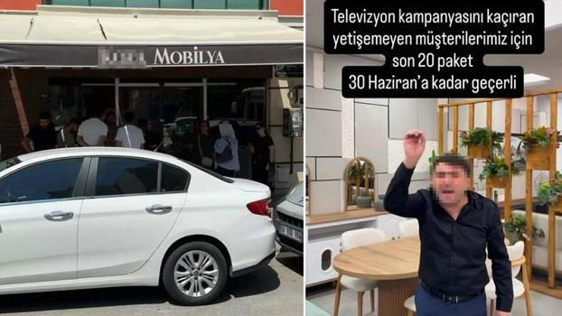 Aydın'da mobilya mağazasında müşterilerin dolandırıldığı iddiası