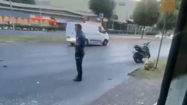 Bakırköy'de otomobilin çarptığı motosikletli öldü