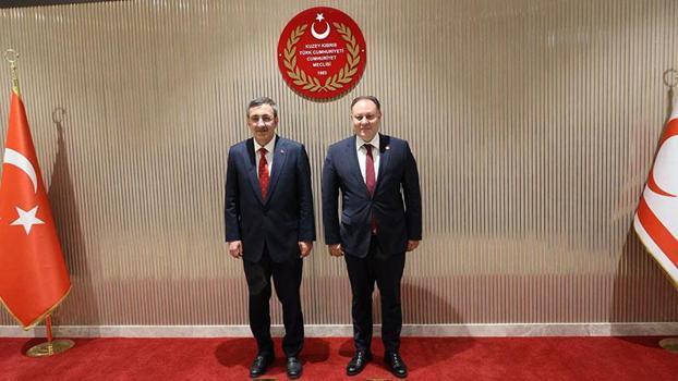 Cumhurbaşkanı Yardımcısı Yılmaz, KKTC Cumhuriyet Meclisi Başkanı Öztürkler’i ziyaret etti