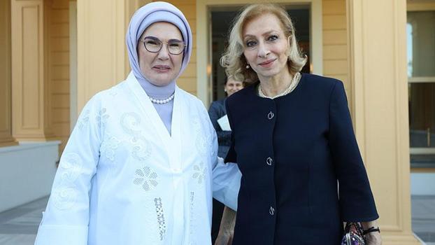 Emine Erdoğan, Lübnan Başbakanı'nın eşi Sahar Selam ile görüştü