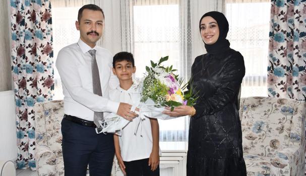 Kaymakam Oğuztürk'ten şehit ailesine ziyaret