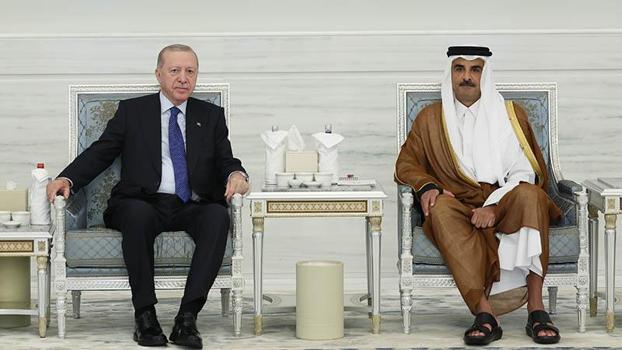 Cumhurbaşkanı Erdoğan, Katar Emiri Al Sani’ye taziye ziyaretinde bulundu