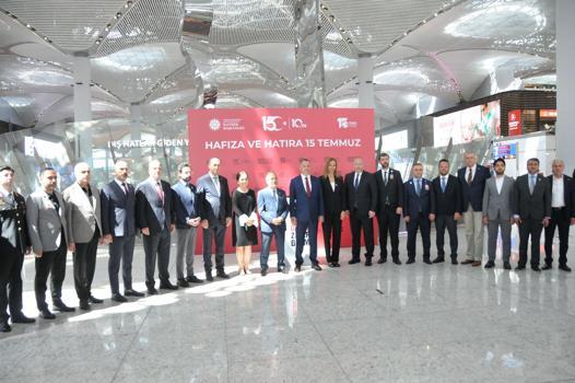 İstanbul Havalimanı'nda 'Hafıza ve Hatıra 15 Temmuz' sergisi açıldı